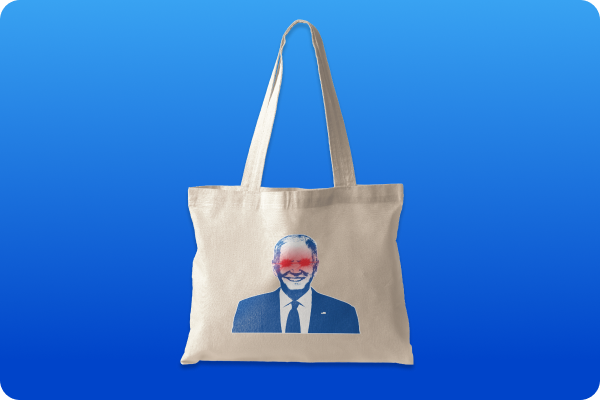 Dark brandon tote bag