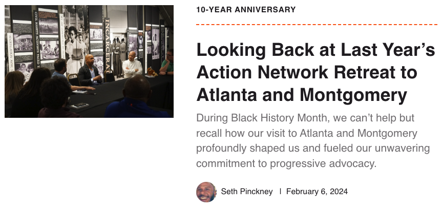 A screenshot of the blog titled 
