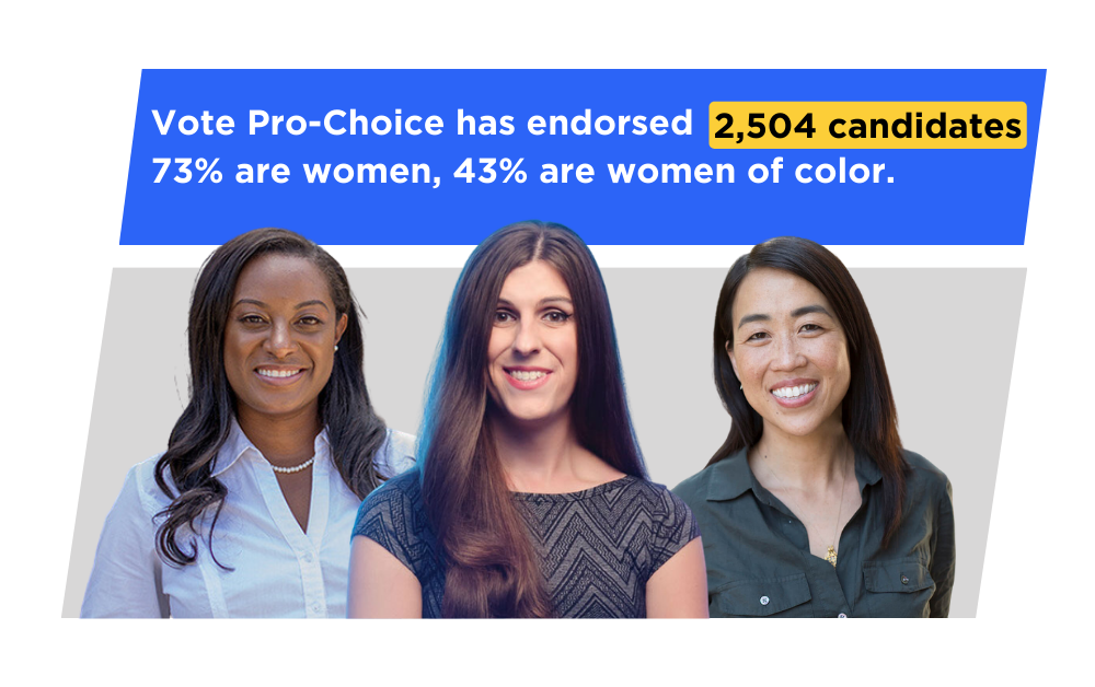 Vote Pro-Choice candidates are fighting for a future with gender parity.