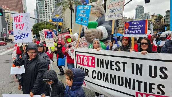 AT&T and DirecTV Bargaining Rally