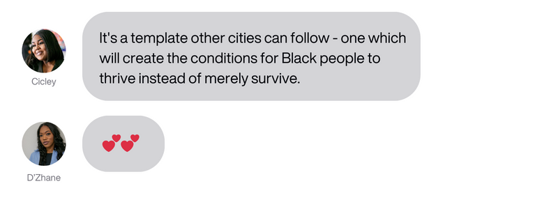 BLM board text conversation screenshot