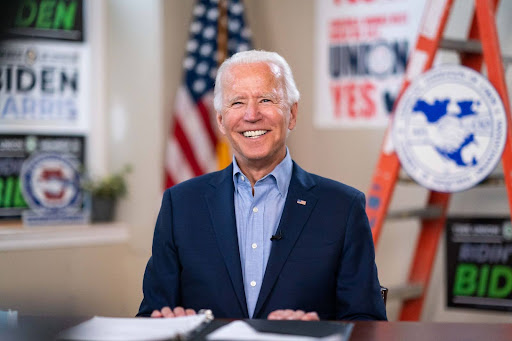 Joe Biden smiling