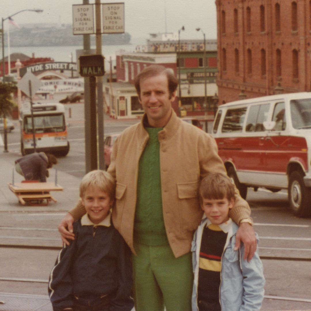 Joe Biden and his young sons