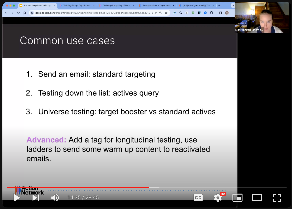 A screenshot from the webinar recording on Youtube