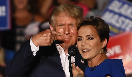 Donald Trump and Kari Lake