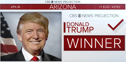 Projection of Donald Trump winning Arizona