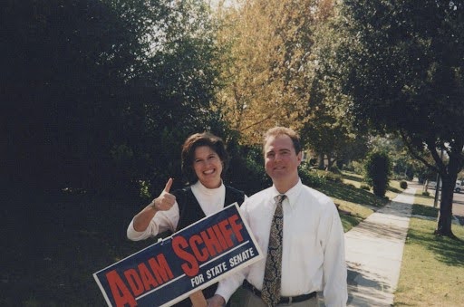 Adam and Eve campaigning during his state Senate run