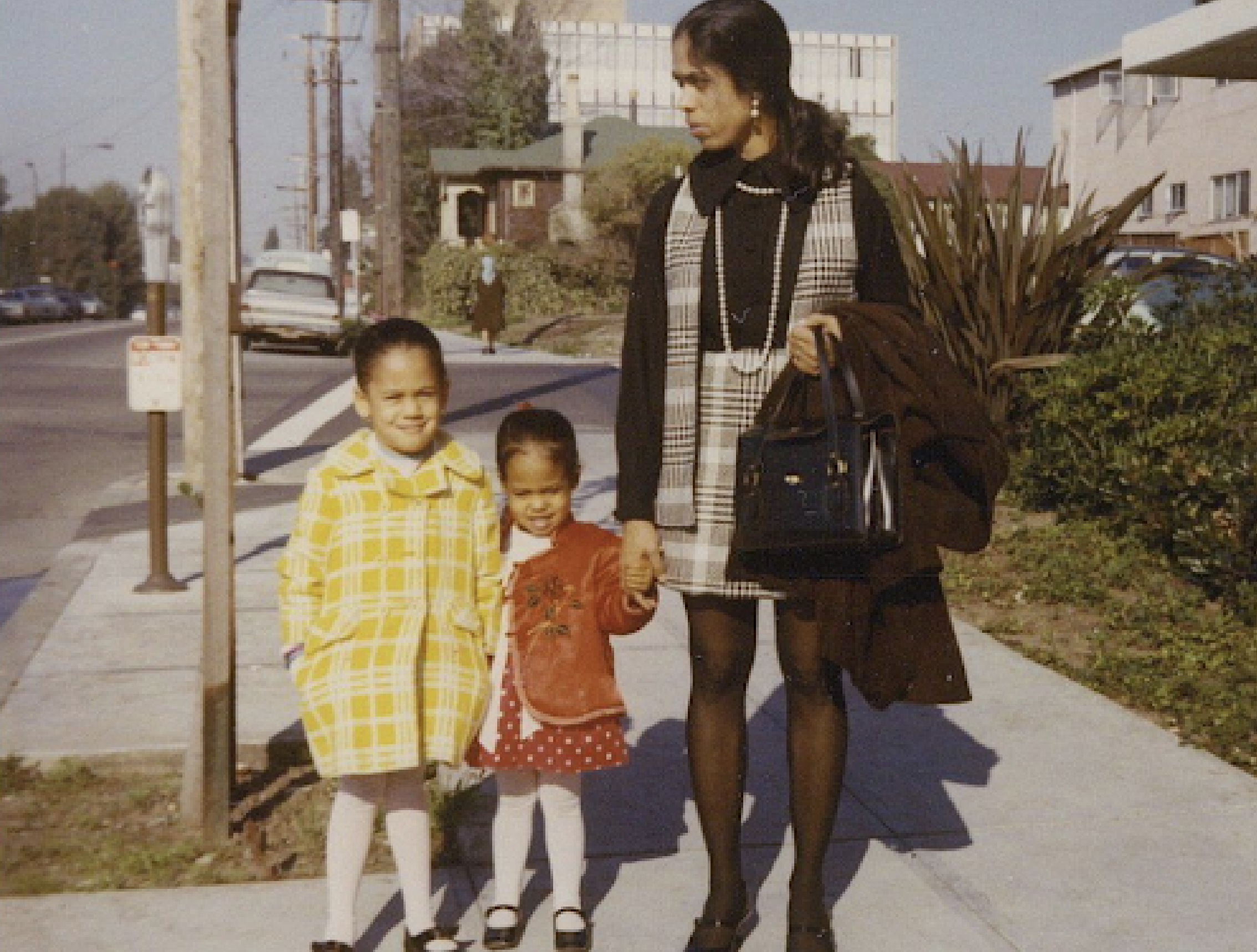 VP Harris as a child with her mother and sister