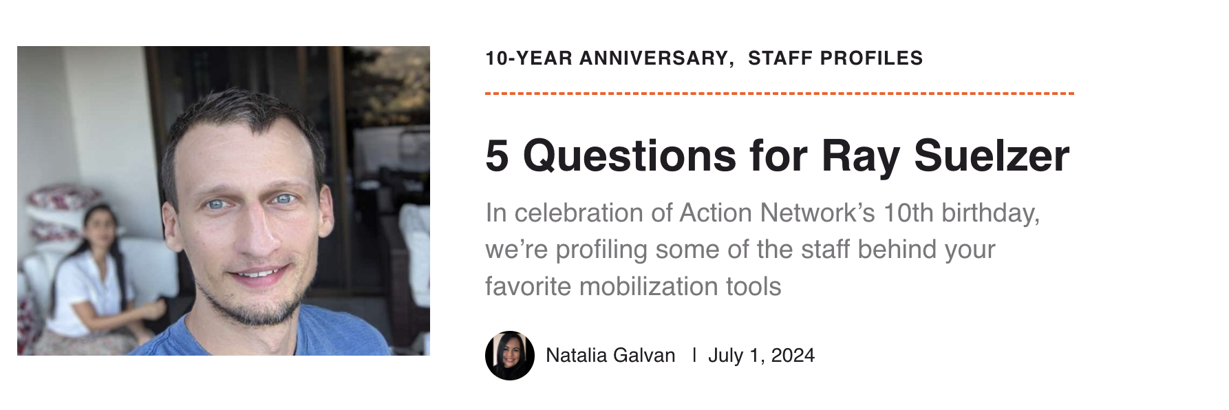 5 Questions for Ray Suelzer