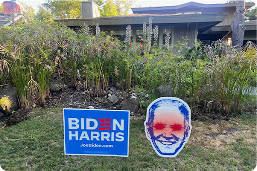 Biden-Harris Yard Sign Photo