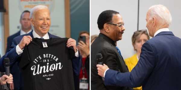 Biden at AFL-CIO with Claude