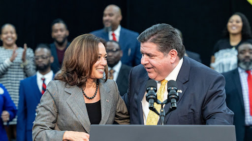 Kamala Harris and JB Pritzker