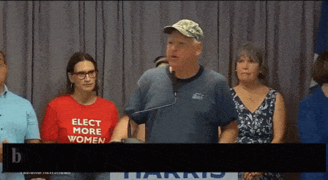 Tim Walz at a rally saying: We're not afraid of weird people. We're a little creeped out, but we're not afraid.