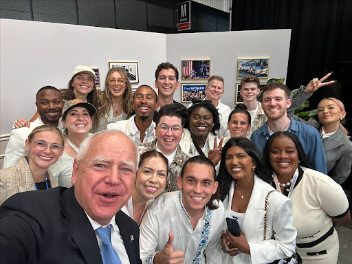 Tim Walz selfie