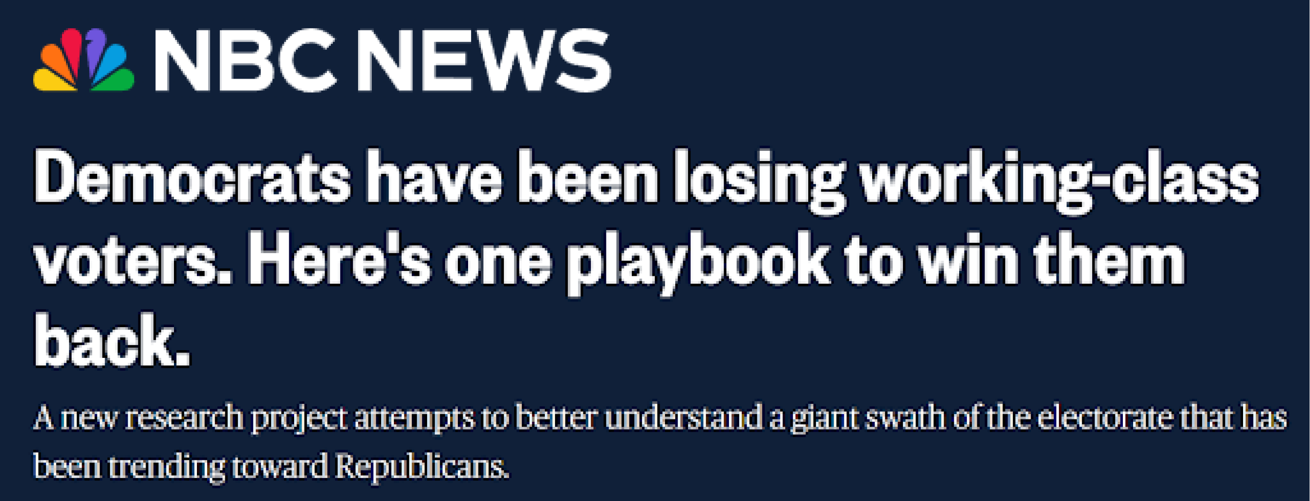 NBC News headline: 