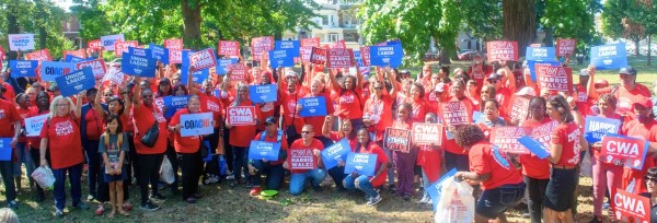 Members and Retirees Canvas for Elections in Philly