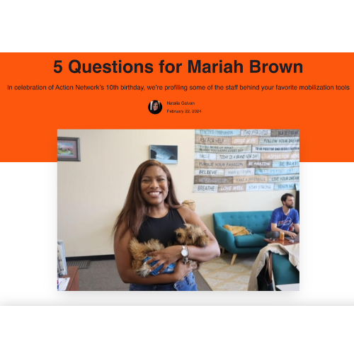 Check out Mariah's Staff Profile! 