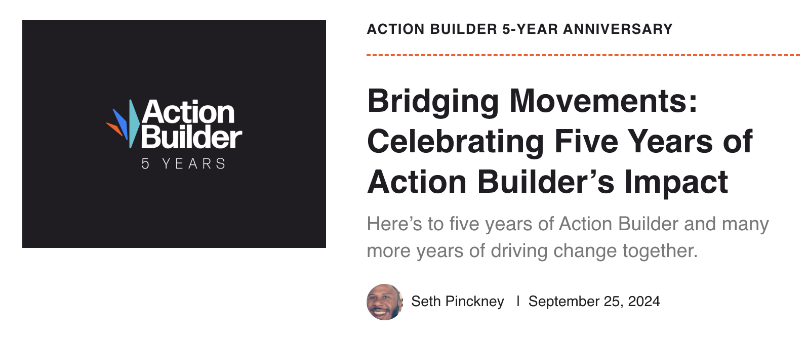 The title image and title of the blog post, 