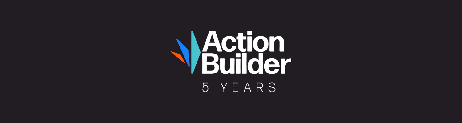 The Action Builder logo with the tagline "5 Years"