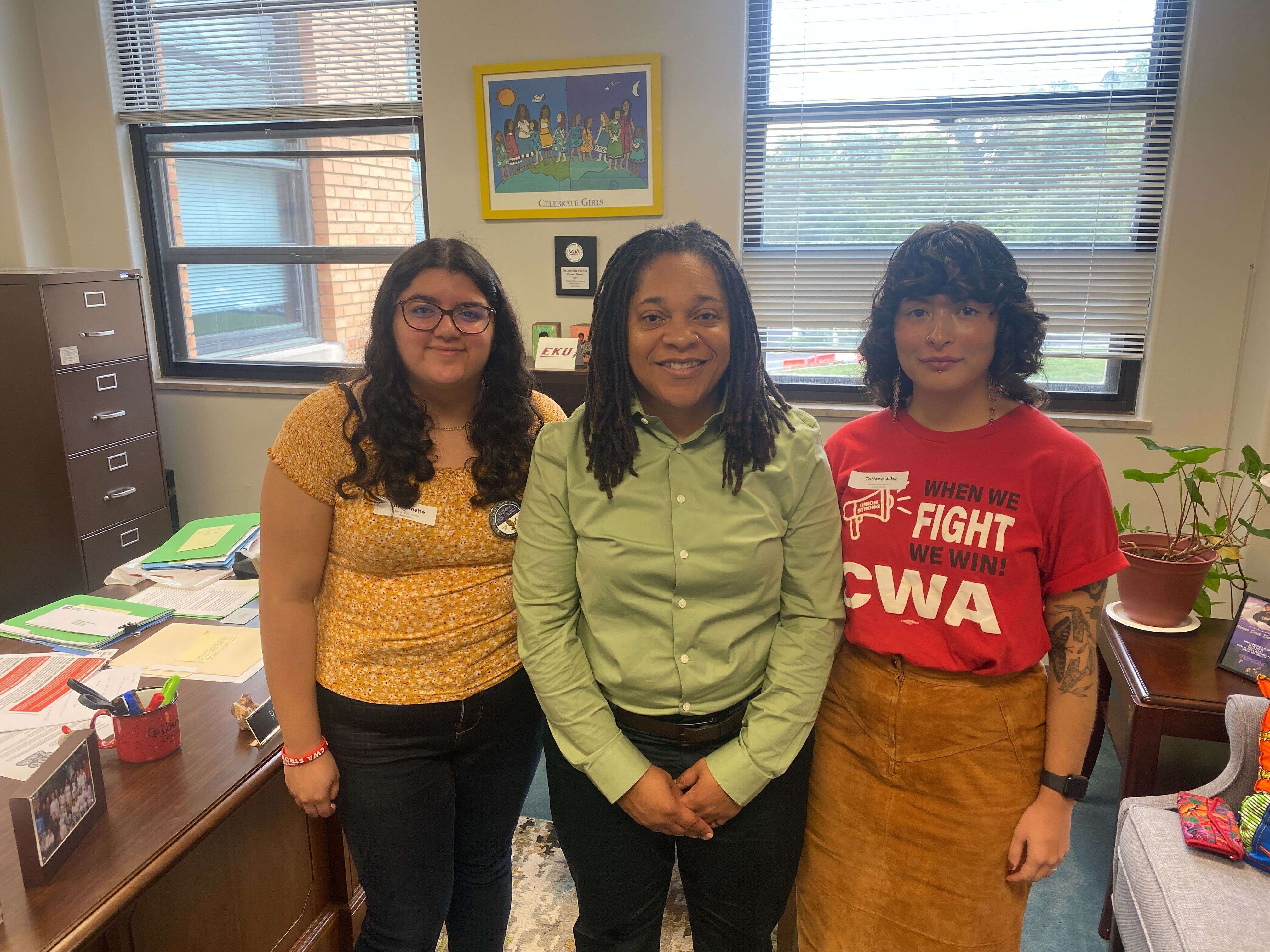 Photo of Lily Barnette, state representative Keturah Herron, Tatiana Alba