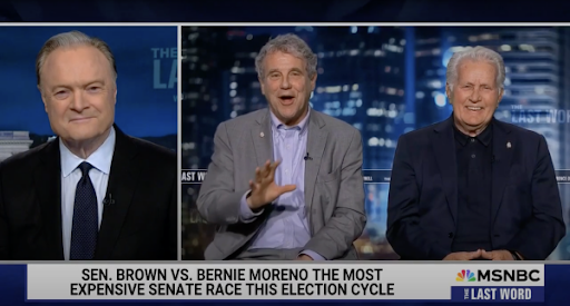 Sherrod Brown and Martin Sheen on MSNBC