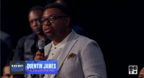 The Collective PAC founder Quentin James speaks at BET's Black Men' Summit