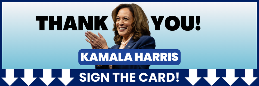 Thank you, Kamala Harris