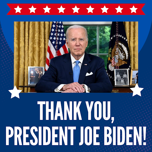 Thank you, President Joe Biden!