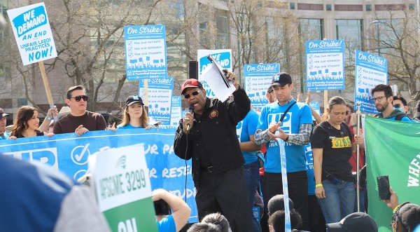 Claude Cummings at UPTE Strike