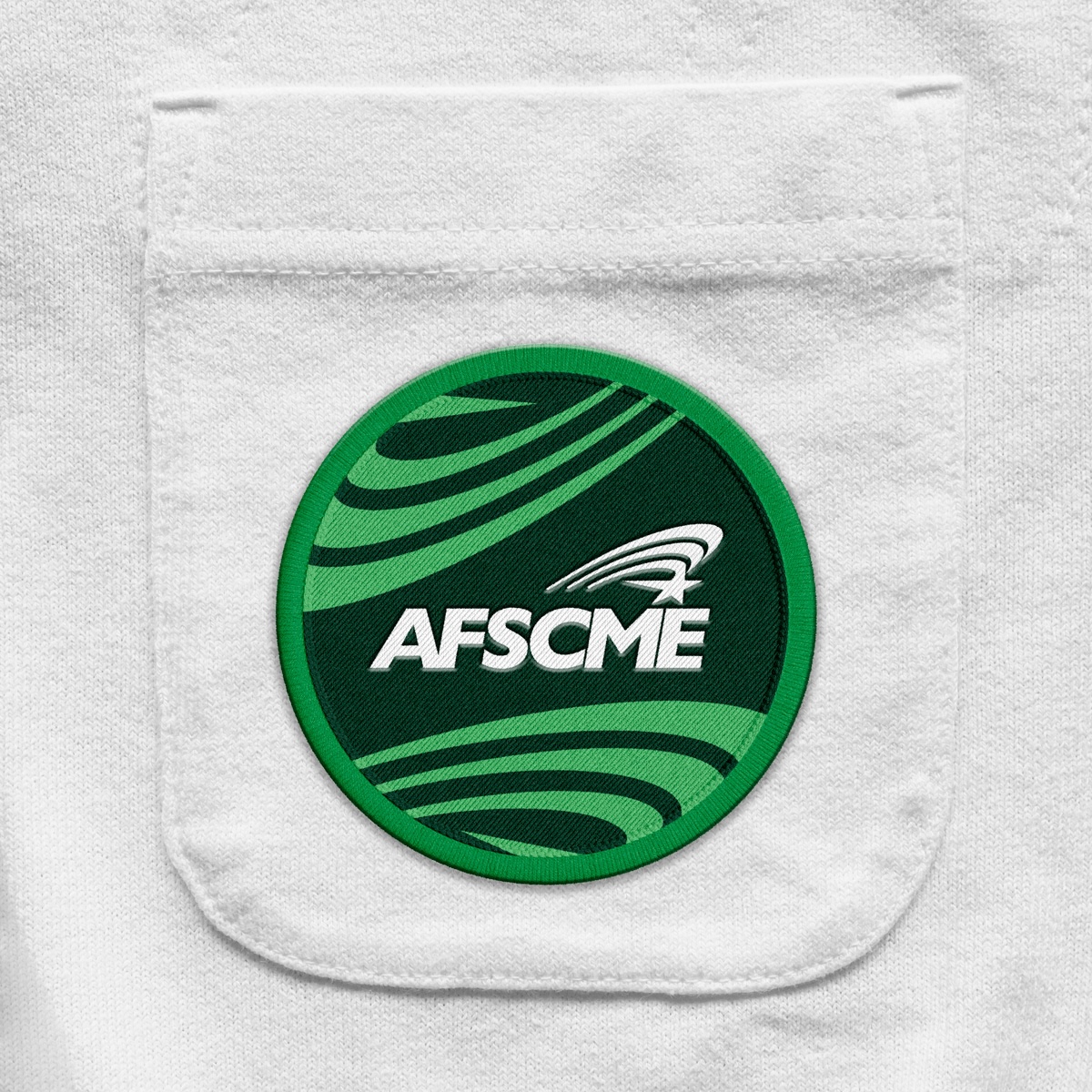 AFSCME embroidered patch