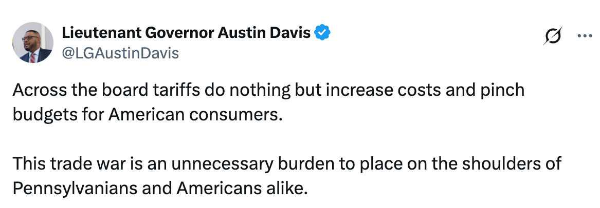 Austin Davis post on X