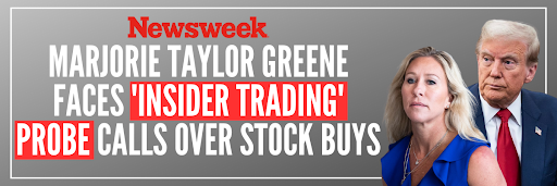 Newsweek: Marjorie Taylor Green faces insider trading probe calls over stock buys