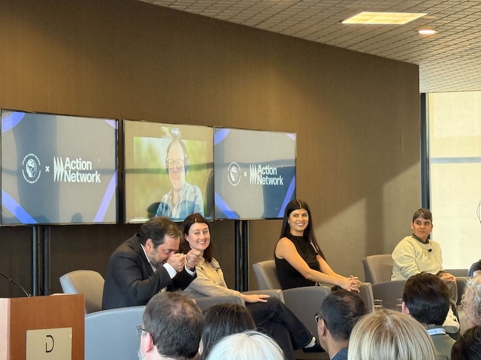 An image of the panel at the Progress Summit that was led by Brian Young, Action Network Executive Director and President.