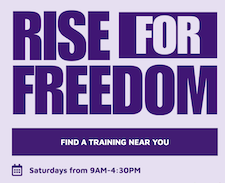 Rise for Freedom. Find a training near you