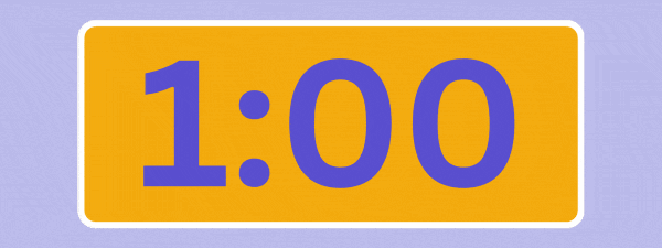 1 minute timer