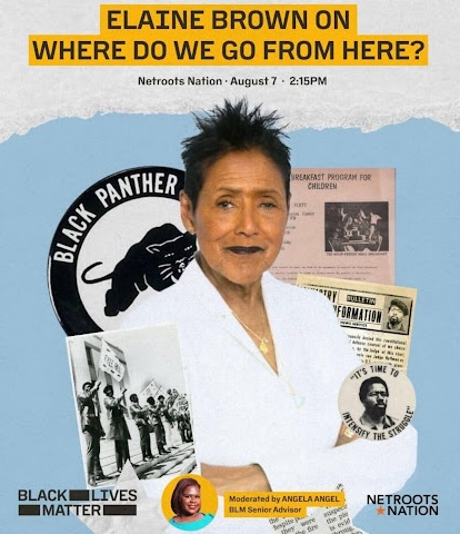 Elaine Brown Netroots Flyer