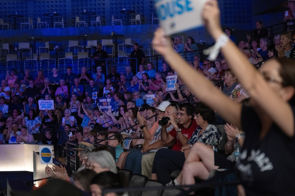 Huge crowd fired up at the event! Huge crowd fired up at the event!