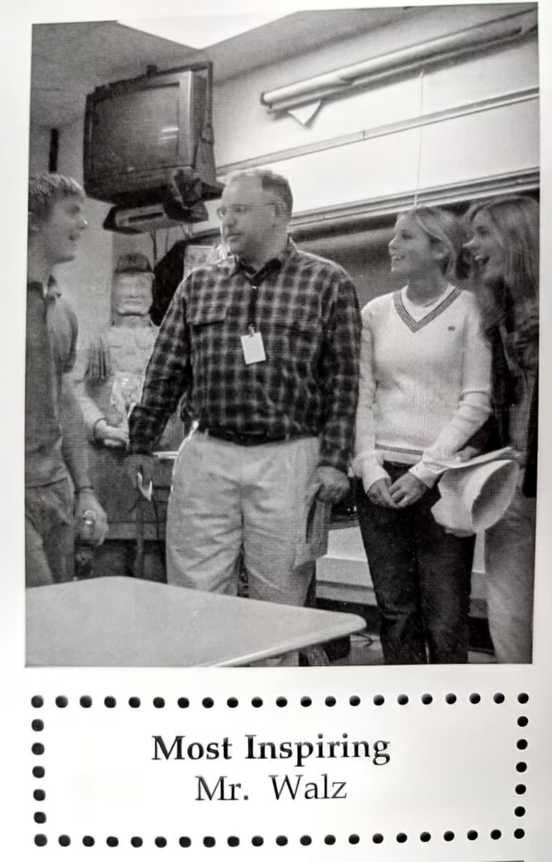 Tim Walz Teacher Photo / Most Inspiring: Mr. Walz