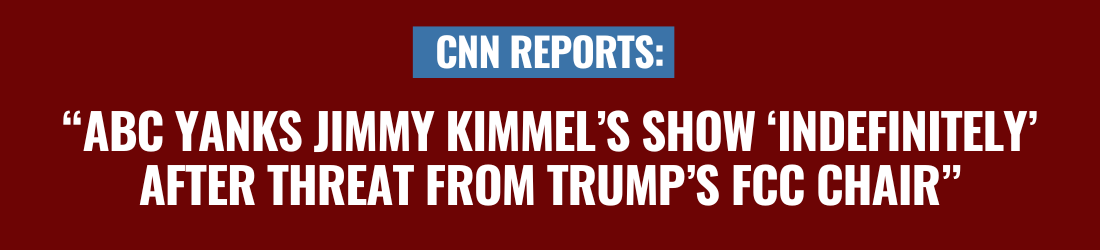 ABC Yanks Jimmy Kimmel's Show 'Indefinitely' After Threat from Trump's FCC Chair