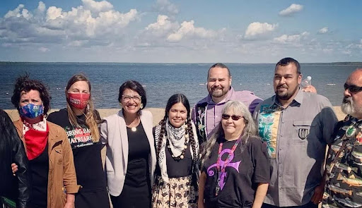Rashida with Native Leaders from Red Lake Economic Development and Planning