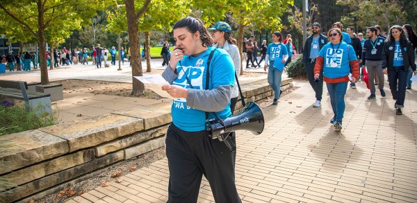 UPTE-CWA Workers Rally for Laid-off Colleagues