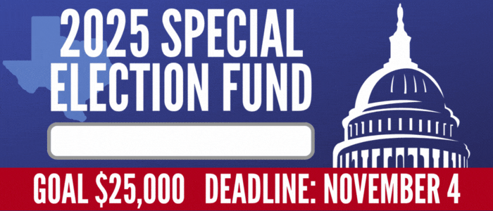 2025 Special Election Fund / 73 percent to $25,000 goal / Deadline: November 4 2025 Special Election Fund / 73 percent to $25,000 goal / Deadline: November 4