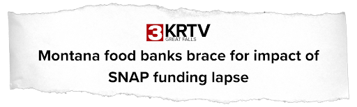 Montana food banks brace for impact as SNAP funding lapse