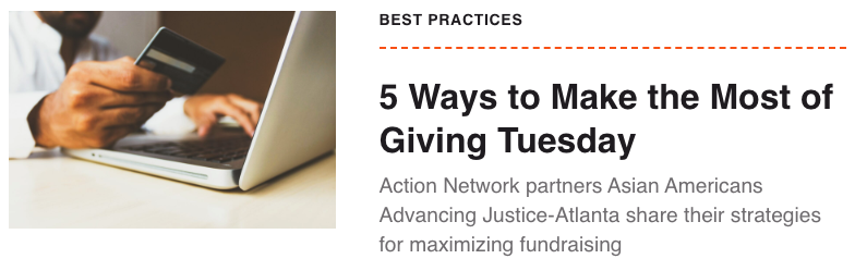 The title image for the blog post "5 Ways to Make the Most of Giving Tuesday"