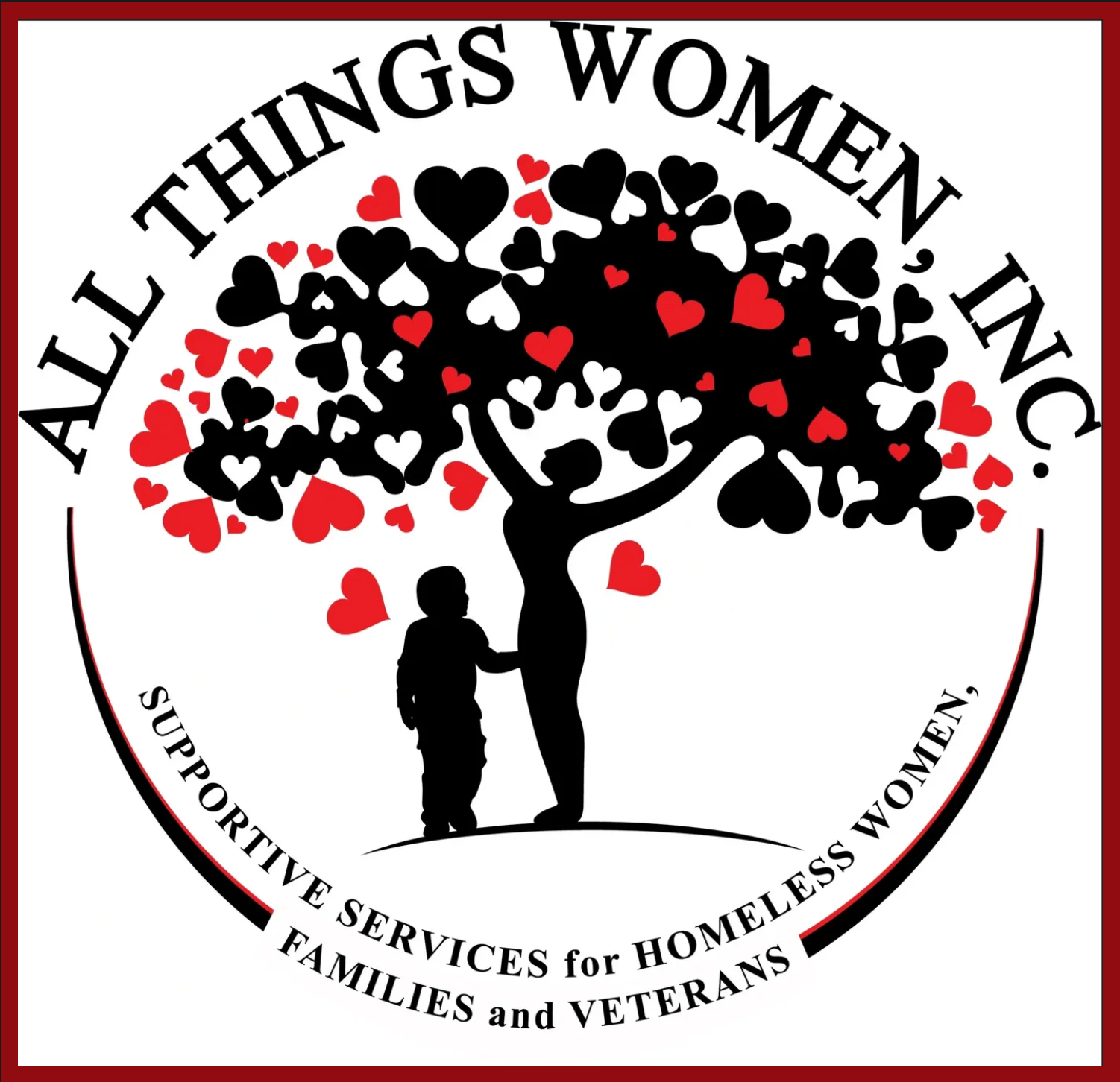 Logo for All Things Women, Inc: Supportive Services for homeless Women, Families, and Veterans