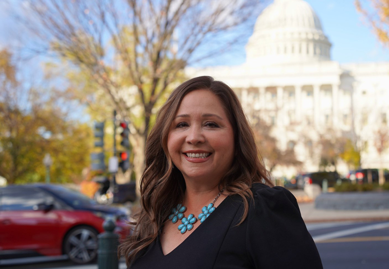Representative Adelita Grijalva in front of the Capitol