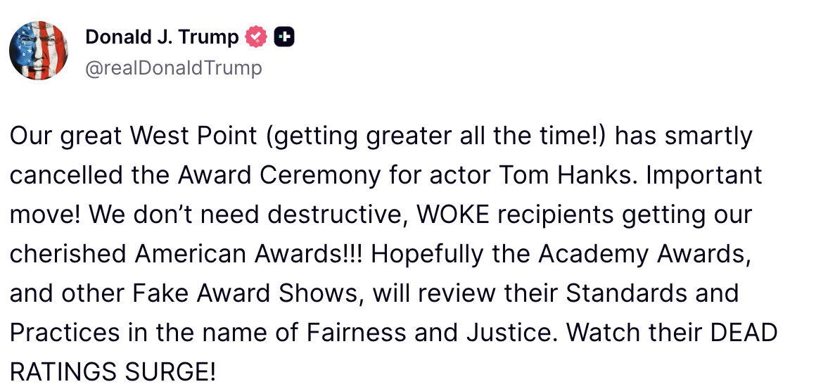 Donald Trump on Truth Social