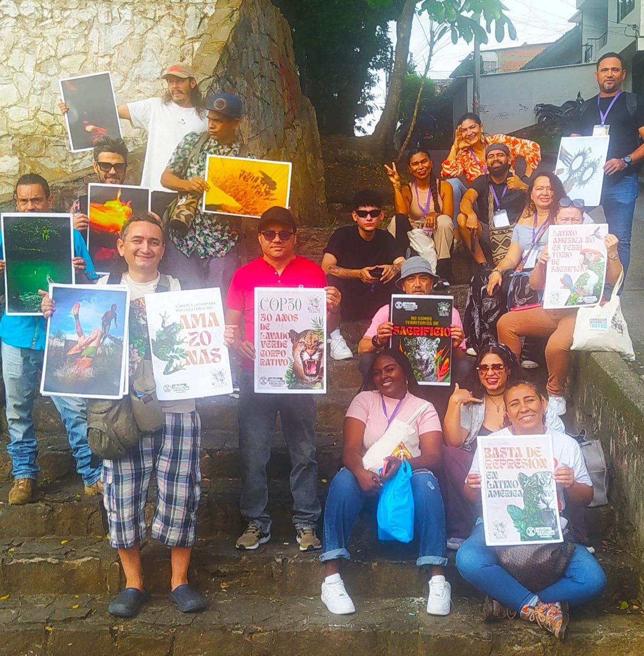 An XR Rally in Bolivia led by Indigenous community leaders