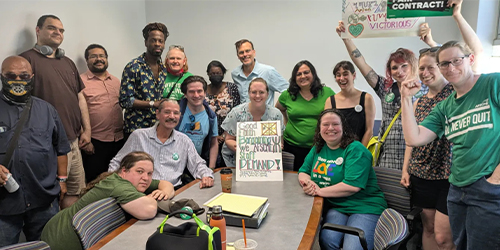 Workers at on Illinois university wins life changing contract