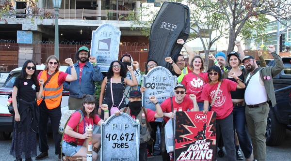 UVW-CWA Holds Vigil Outside Video Game Awards